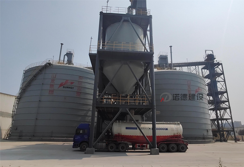 5萬噸粉煤灰鋼板倉2座